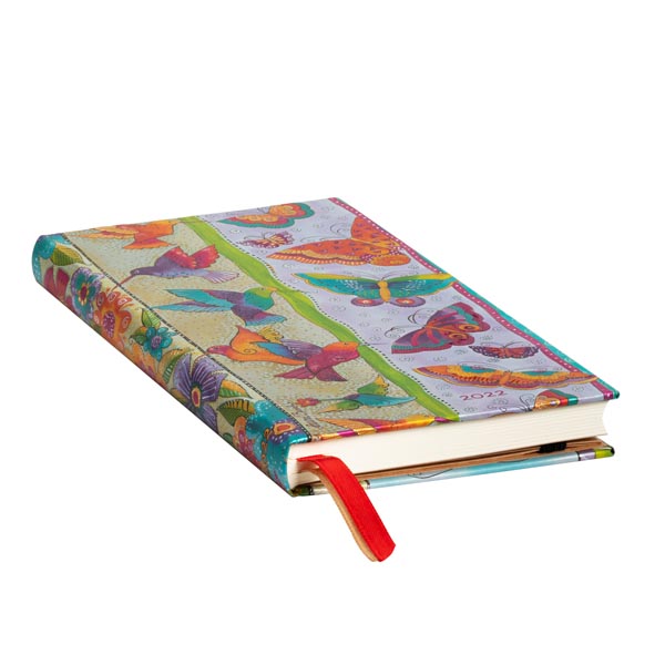 2022 Paperblanks Horizontal Slim Hummingbirds & Flutterbyes
