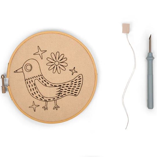 Käsitöökomplekt Bird Punch Needle