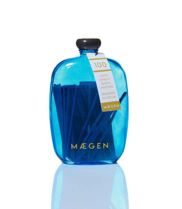 Maegen kaminatikud Bubble klaaspudelis, Blue, 100tk