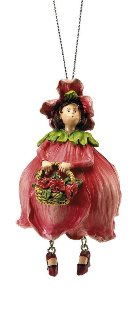 Rippuv kaunistus Flower Girl Poppy, 10cm