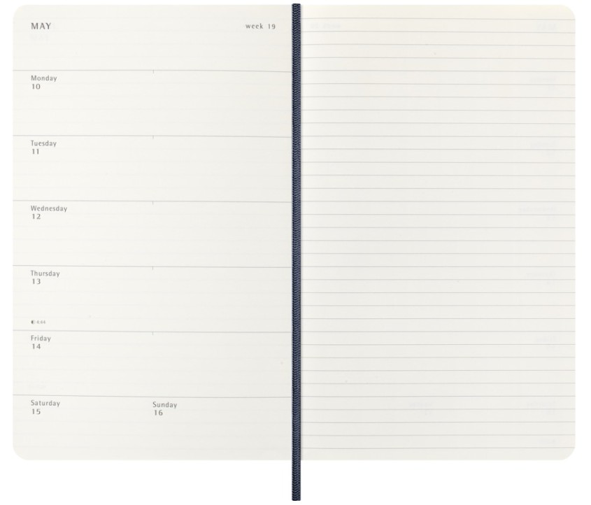 Moleskine 2026-27 18M Weekly Notebook Large Soft Cover, Blue