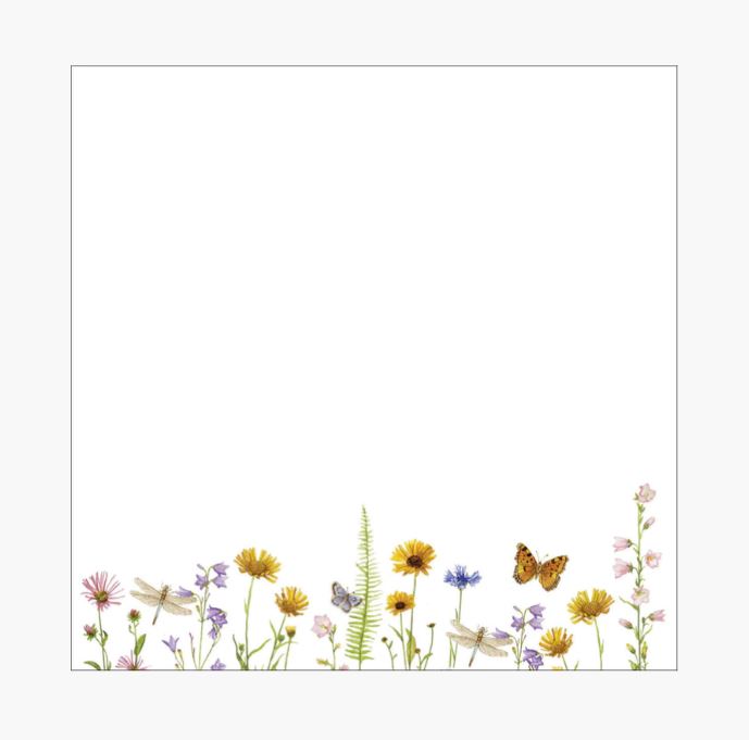Märkmekaardid Wildflower Garden, 250tk