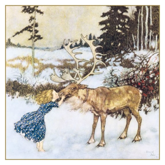 Jõulukaart Gerda And The Reindeer