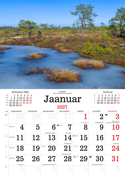 Kalender Rabavad rabad 2027