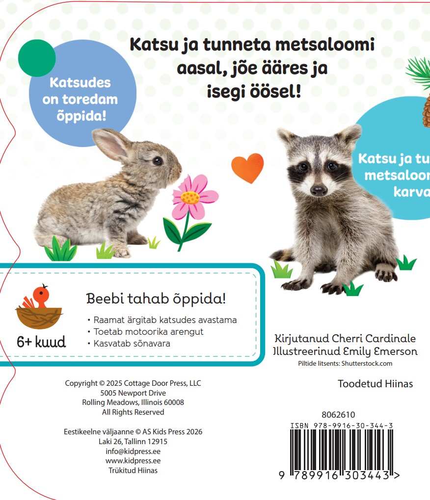 Katsu ja tunneta. Metsaloomad - Cherri Cardinale