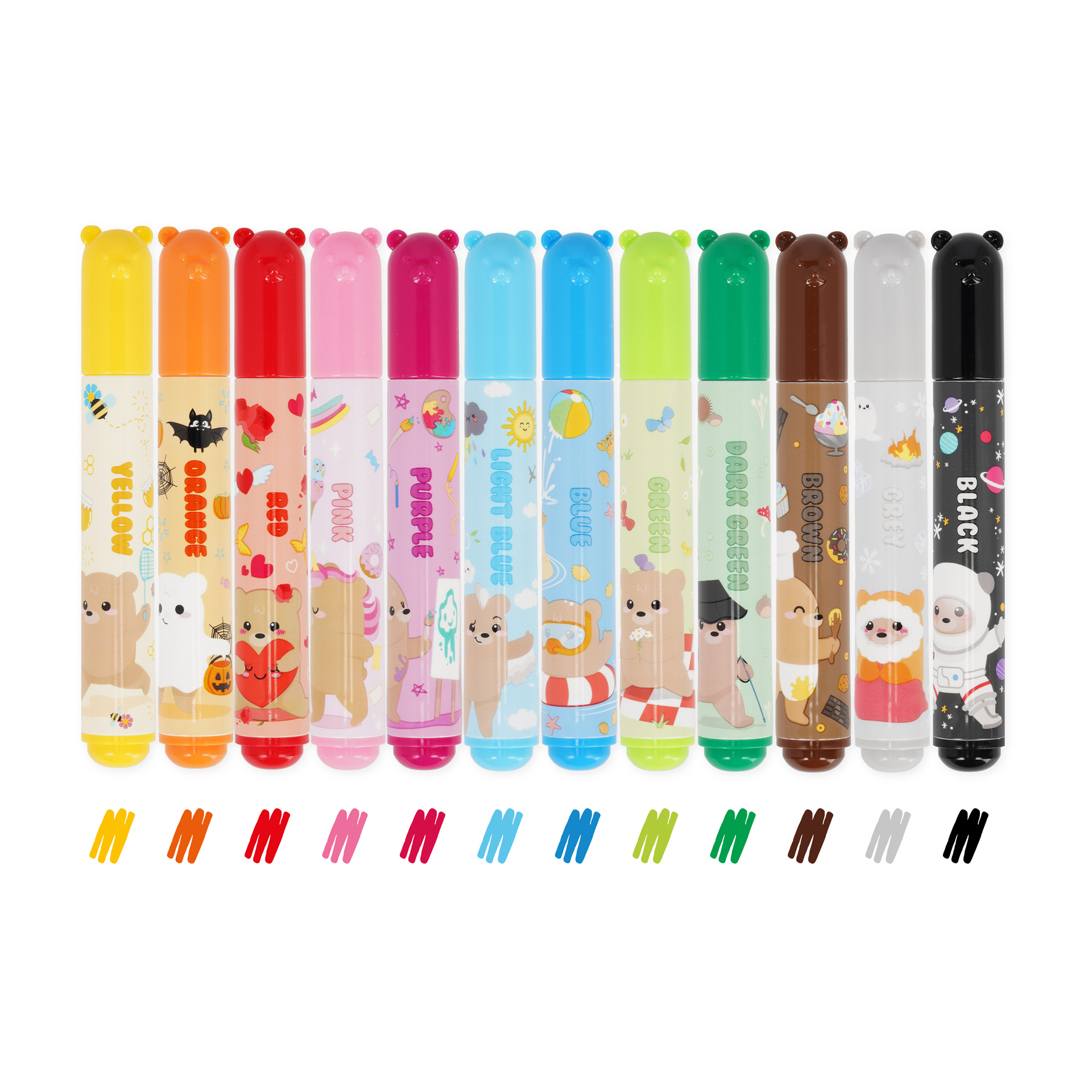 LEGAMI viltpliiatsid purgis 12tk Teddy Friends