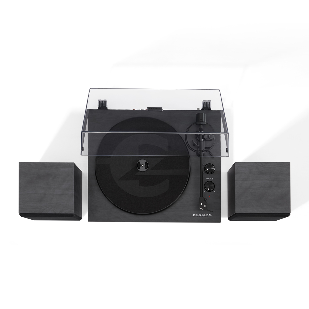 Crosley vinüülplaadimängija C62, väliste kõlaritega, black