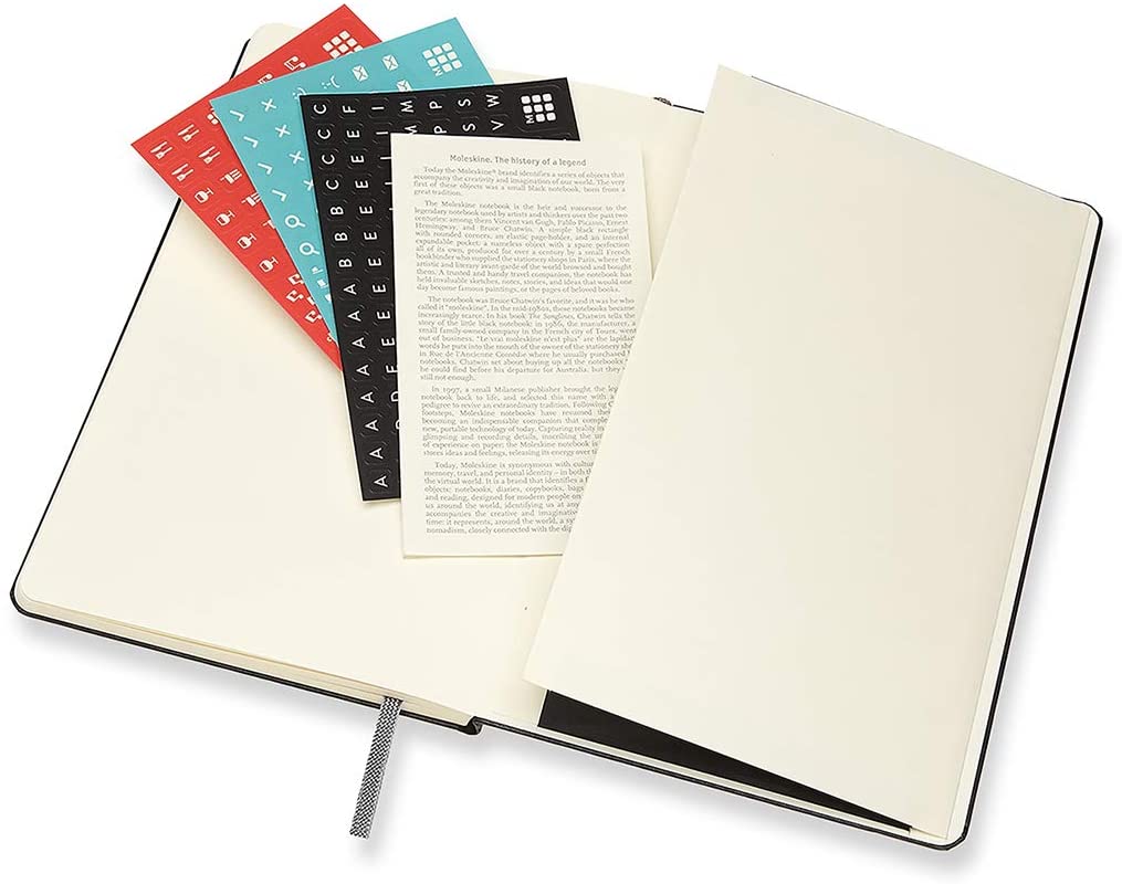 2021 Moleskine 12M Weekly Notebook Large, Black