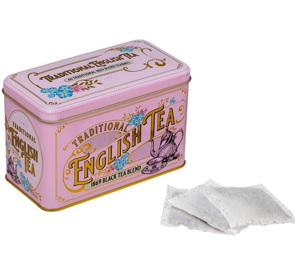 TEE 1869 BLACK TEA BLEND, VINTAGE VICTORIAN PINK KINKEKARBIS, 40TK