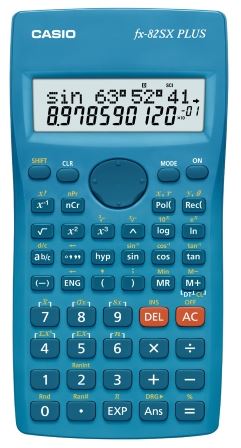 KOOLIKALKULAATOR CASIO FX-82SX PLUS - 10+2 KOHALINE EKRAAN, 139 FUNKTSIOONI, AA PATAREI