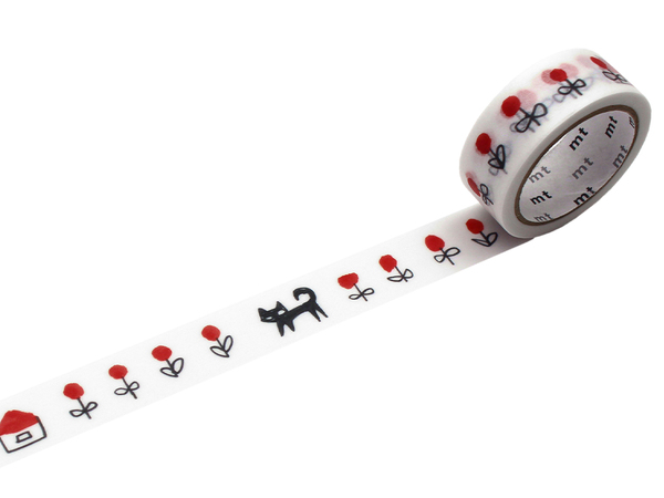 Washi teip mt Makoto Matsubayashi 15mmx5m black cat