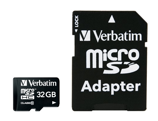Mälukaart Secure Digital Verbatim MicroSDHC 32GB Class10 + adapter