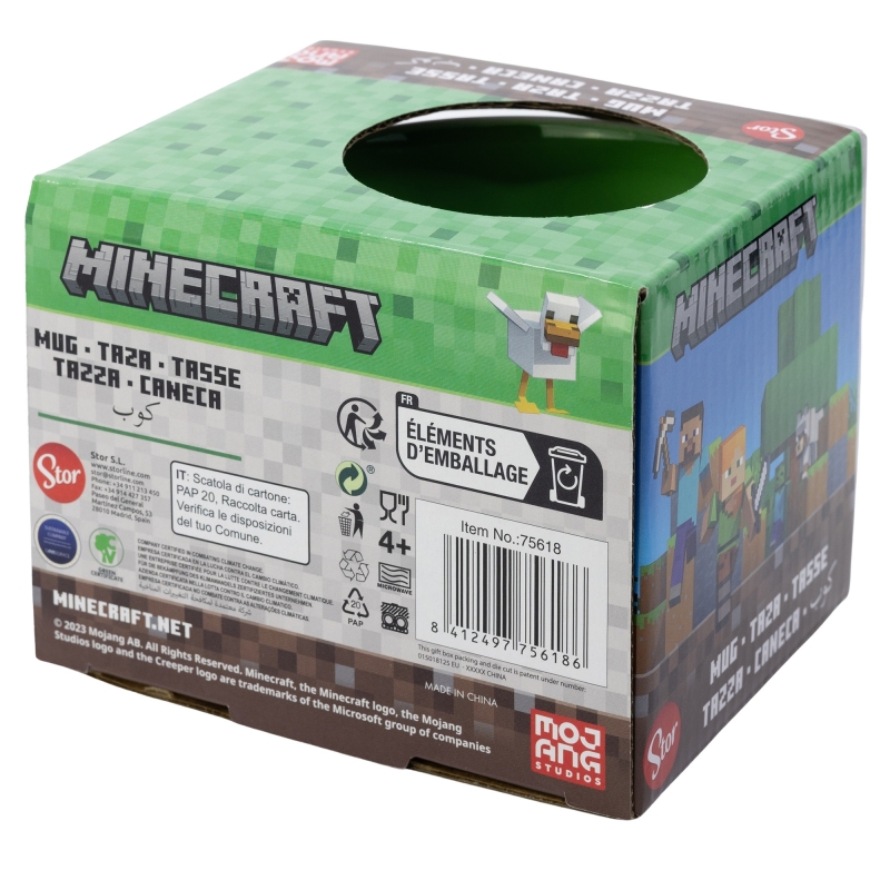 Kruus keraamiline Minecraft Squared Pattern, 380ml