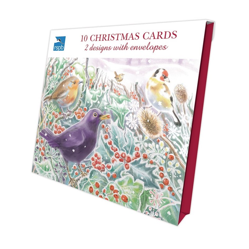 Jõulukaartide komplekt Winter Hedgerows, 10tk