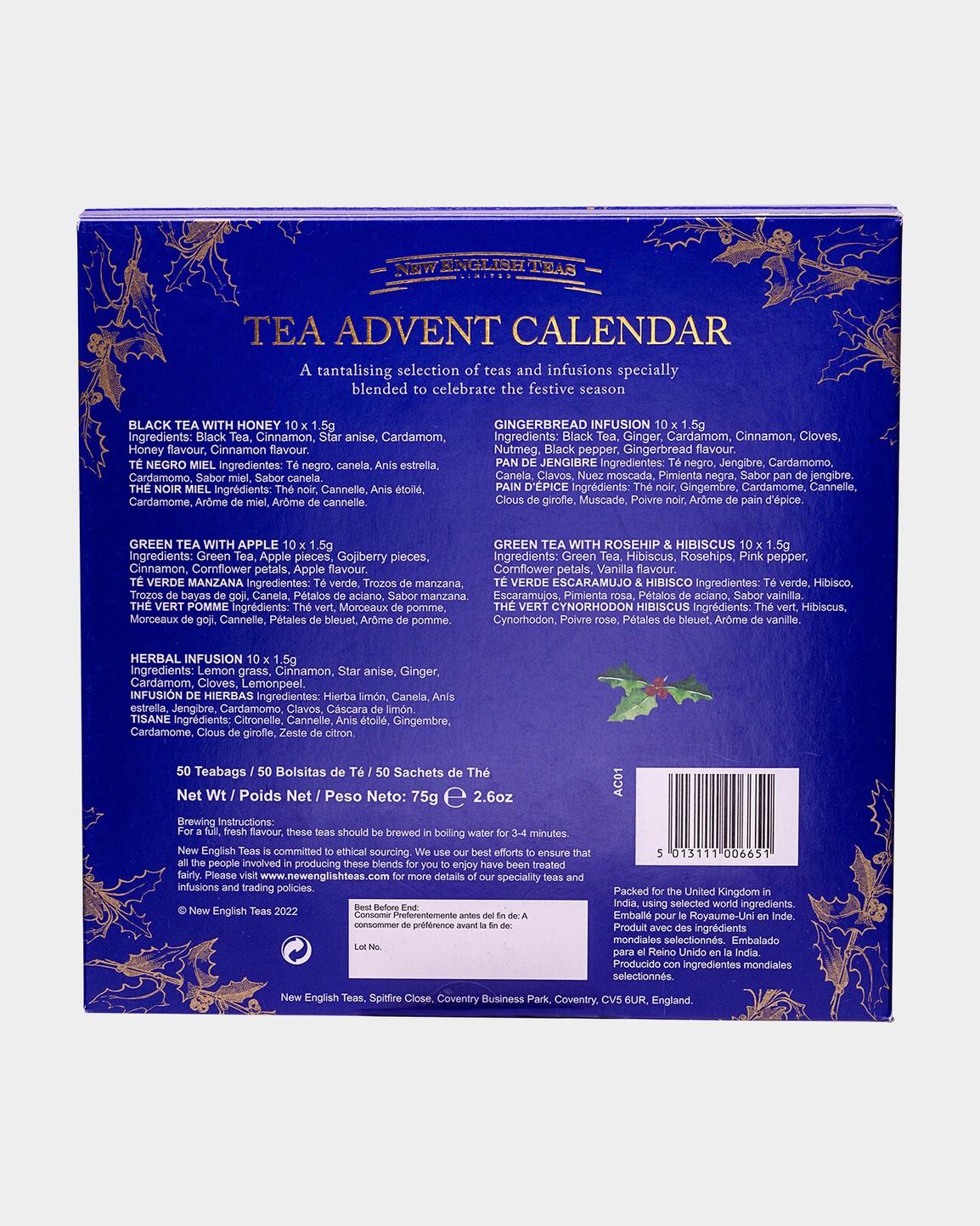 Advendikalender Tea Advent Calendar, 75g