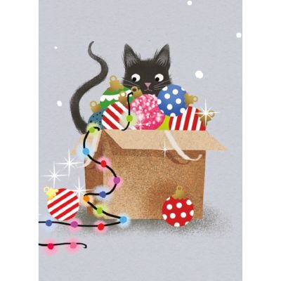 JÕULUKAART FESTIVE FELINE