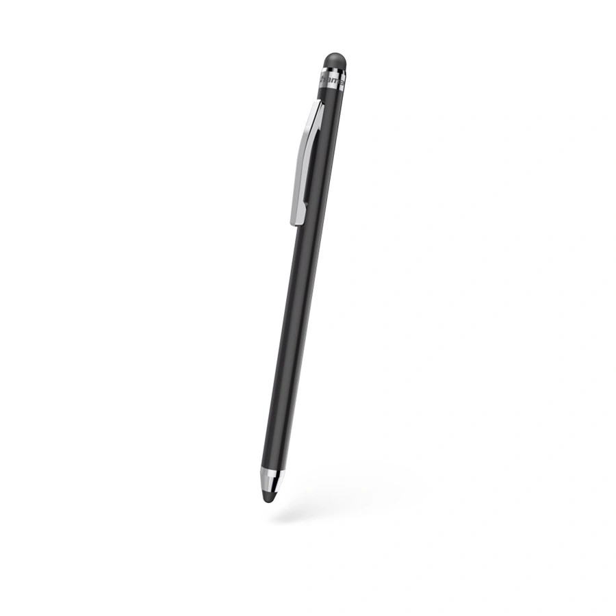 Puutepliiats Hama Twin-Stylus 4mm pehme otsik nutiseadmele, pikkus 116mm, must