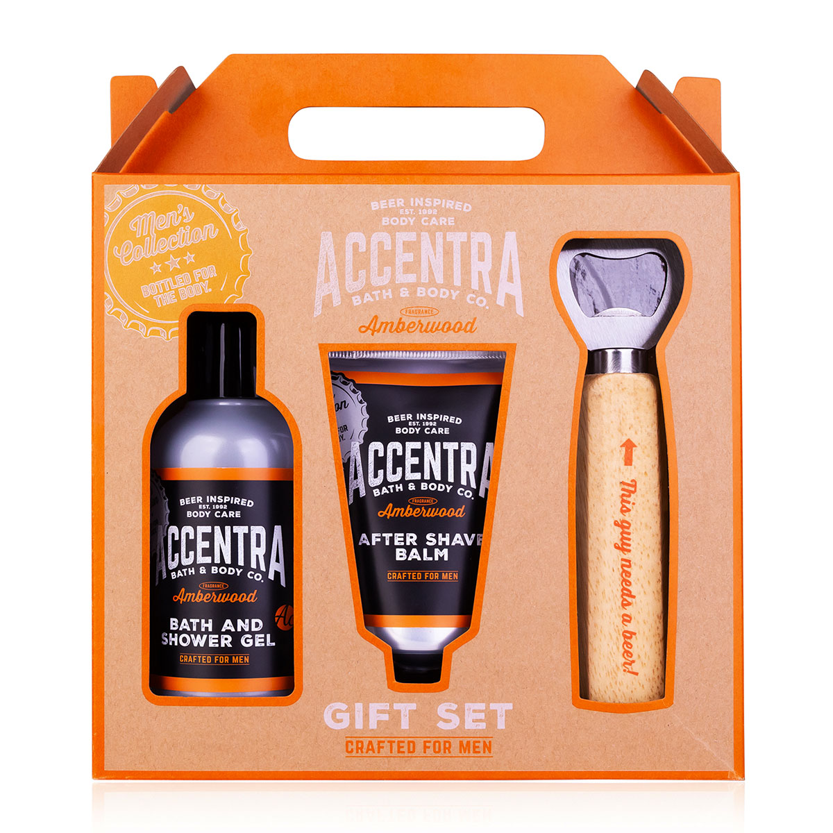 Kinkekomplekt Meestele Men's Collection, Vanni- ja Dušigeel 150ml, Raseerimisjärgne Palsam 60ml, pud