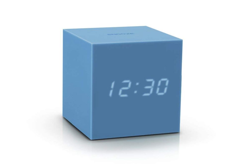 Äratuskell Gravity Cube Skyblue Click Clock