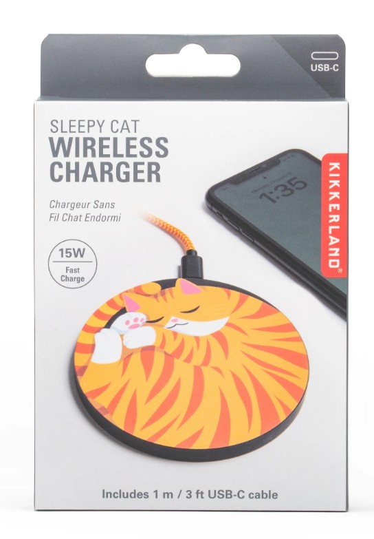 Juhtmevaba nutitelefoni laadija Sleepy Cat