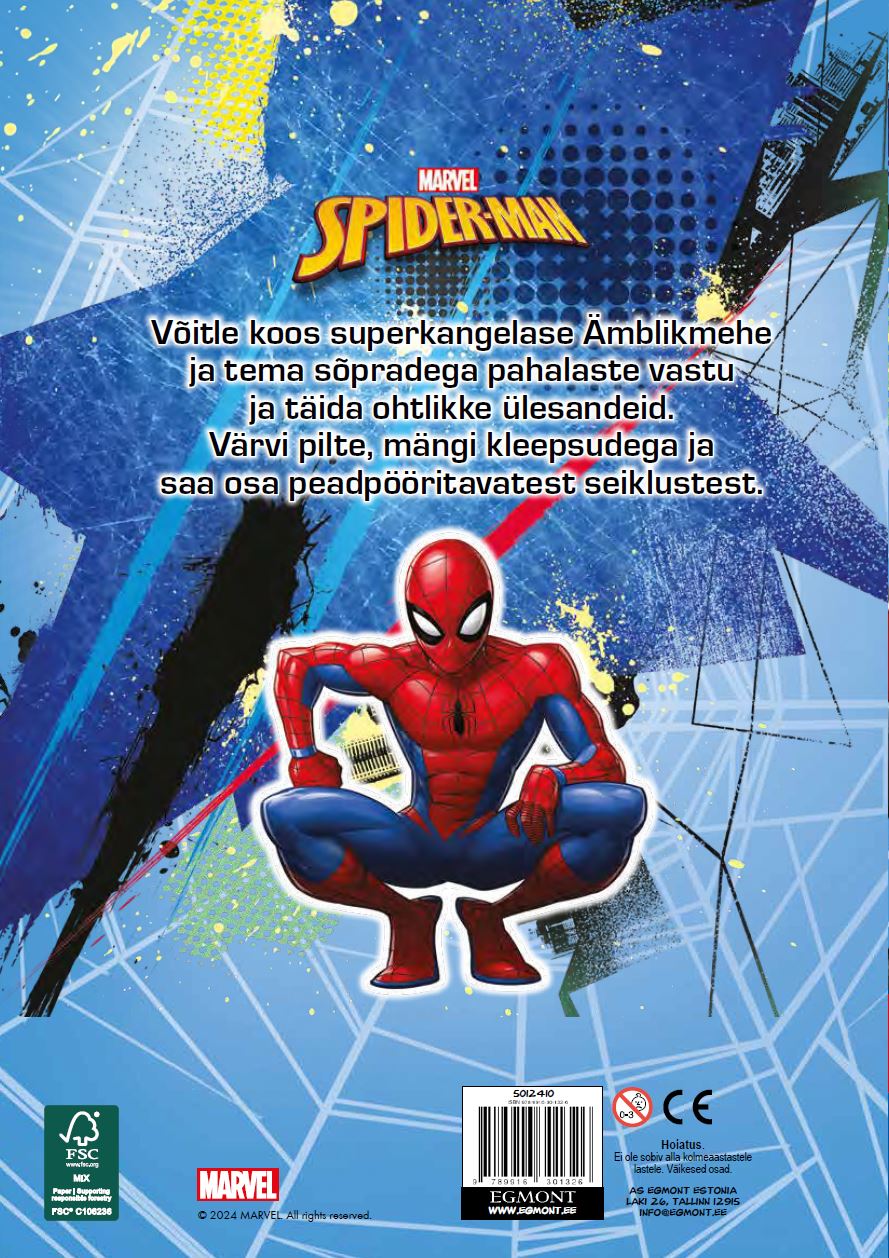 Spiderman. Värvimisraamat - Marvel 