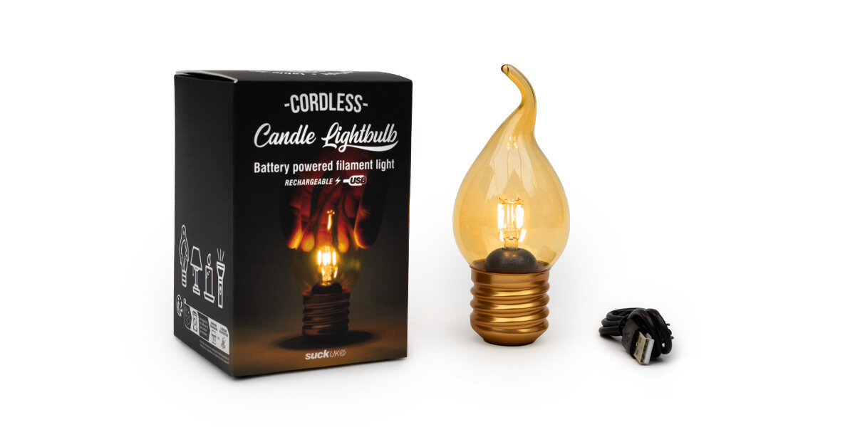 Öölamp Lightbulb, Cordless Candle