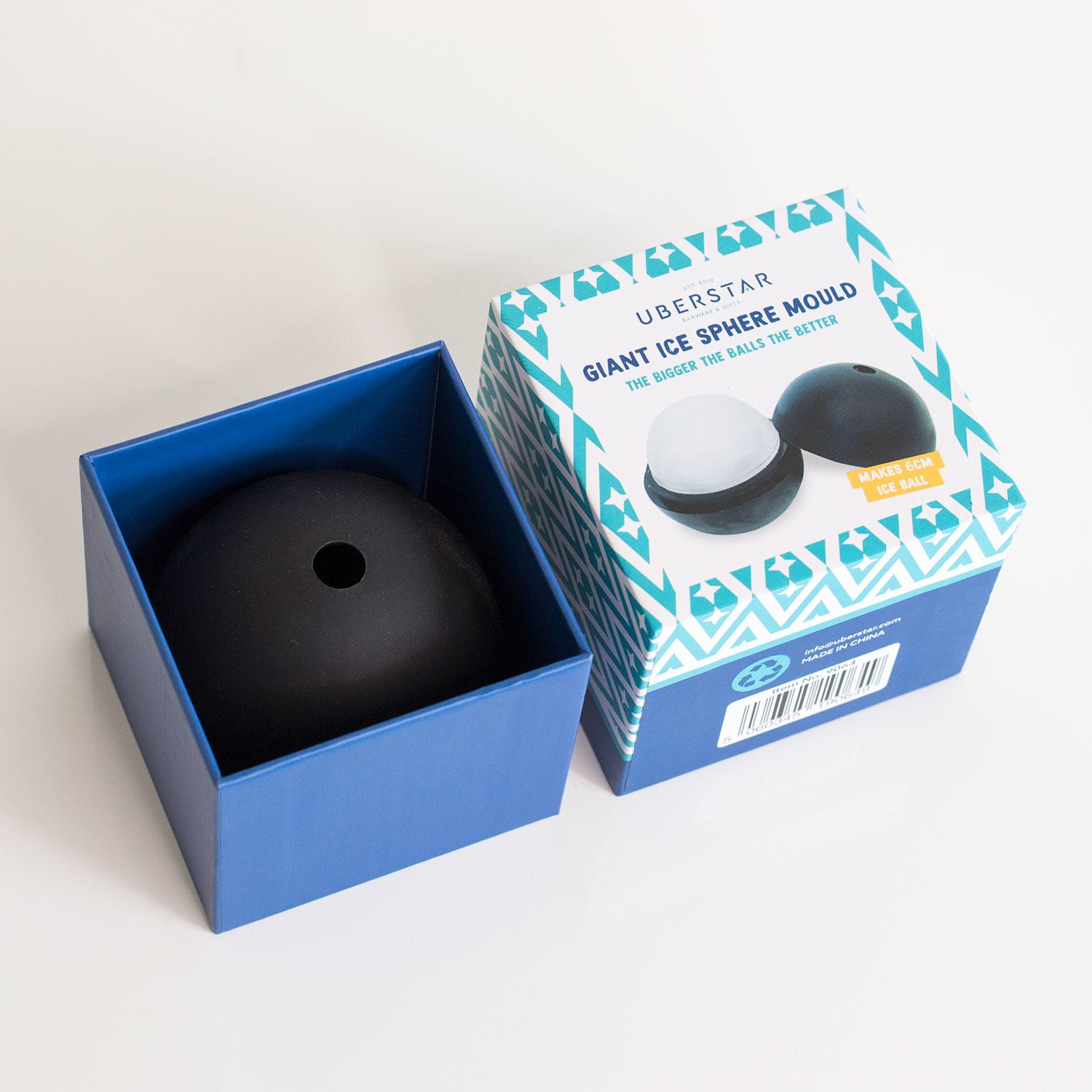 UBERSTAR JÄÄKUUBIKU VORM GIANT ICE SPHERE, 6CM
