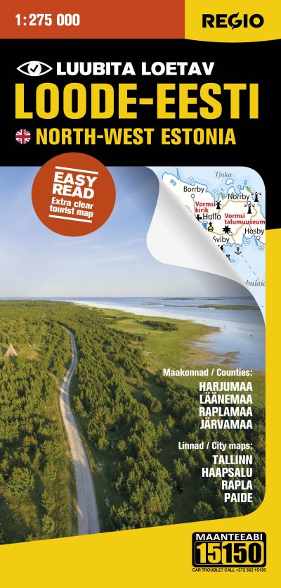 REGIO LOODE-EESTI TURISMIKAART 1:275 000