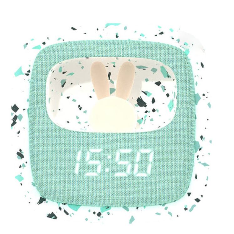 MOB äratuskell - Öölamp Billy Clock, mint terrazzo