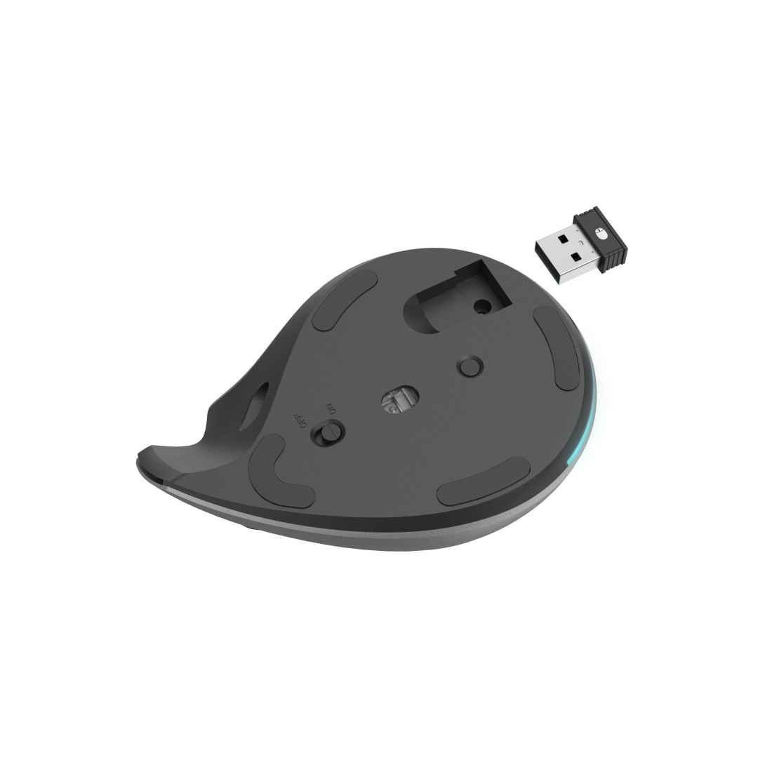 Hiir Hama EMW-700 Vertical Ergonomic Mouse, juhtmevaba ergonoomiline 2.4GHz/Bluetooth5.0, 8-nuppu