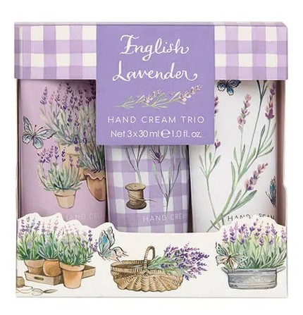 English Lavender kätekreemide kinkekomplekt, 3 x 30ml