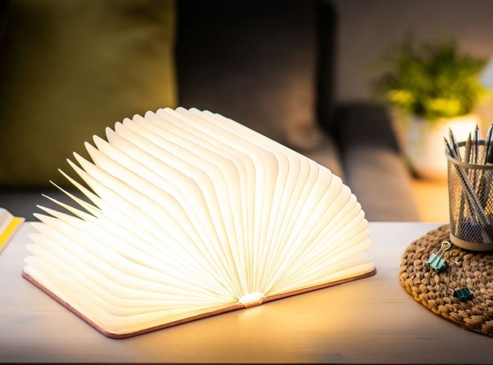 VALGUSTI LED SMART BOOK LIGHT PINK LINEN, LARGE