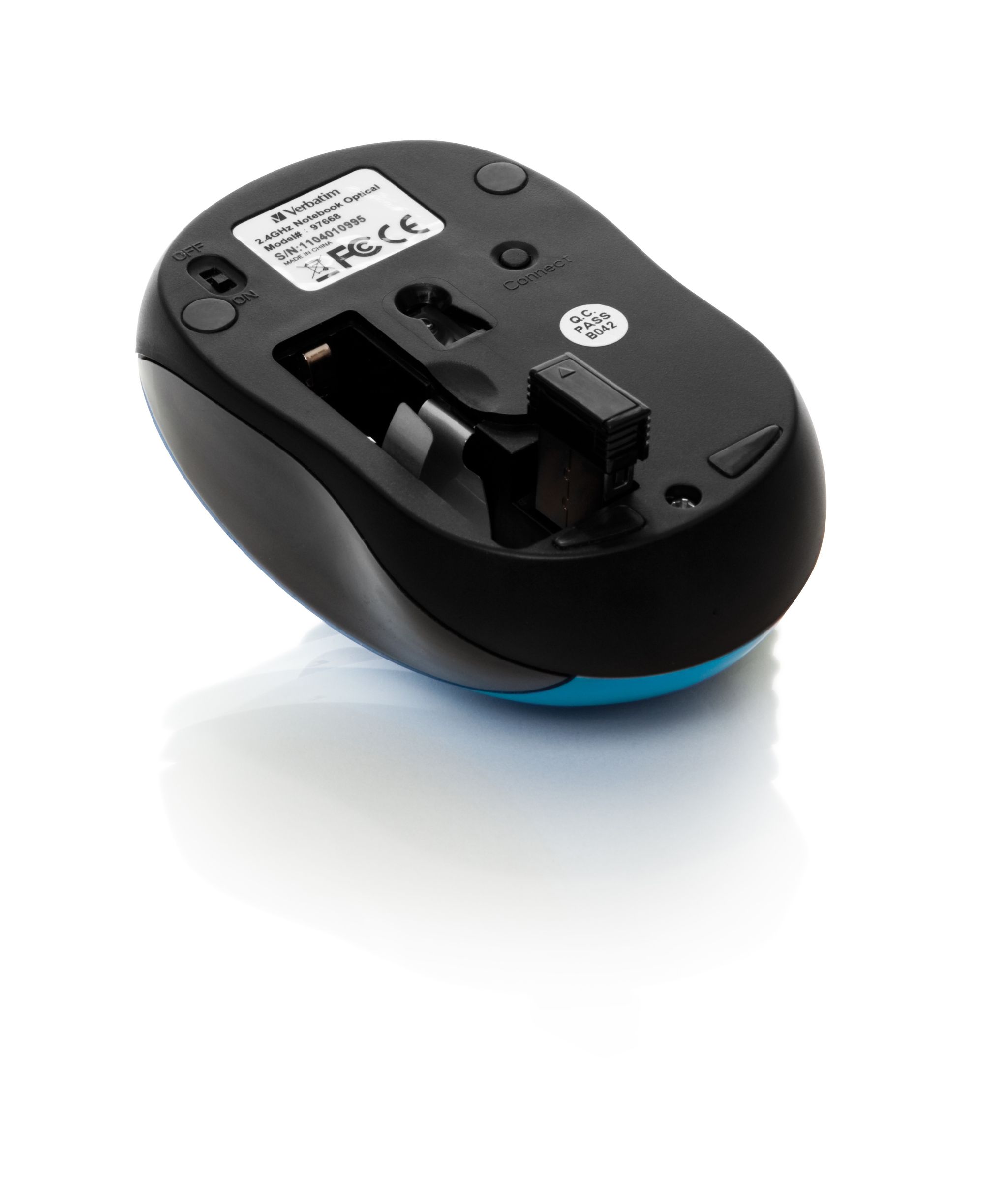 Hiir Verbatim Go Nano Wireless Mouse Blue/sinine juhtmevaba 3-nuppu, 1600dpi, 2xAAA