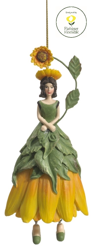 Rippuv kaunistus Flower Girl Sunflower, 14cm
