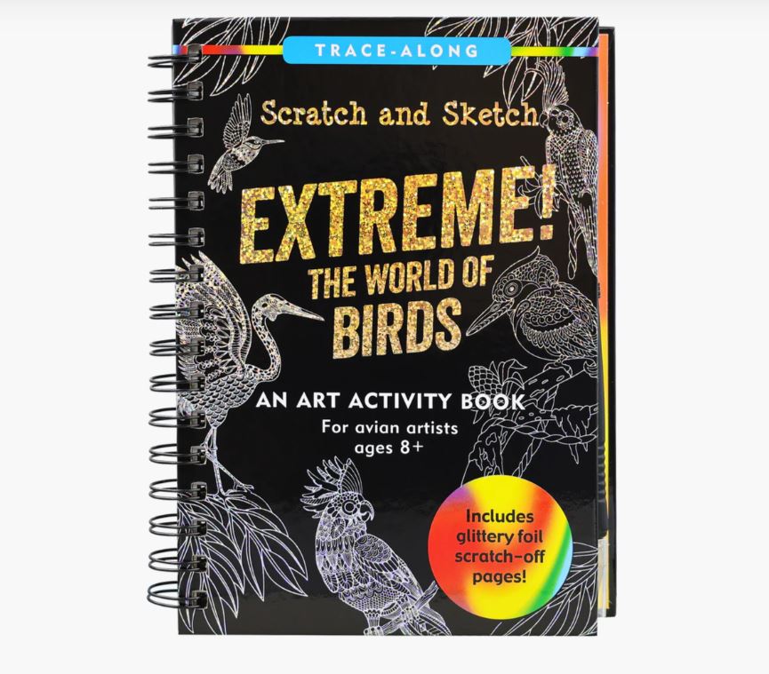 Tegevusraamat Scratch and Sketch, The World of Birds