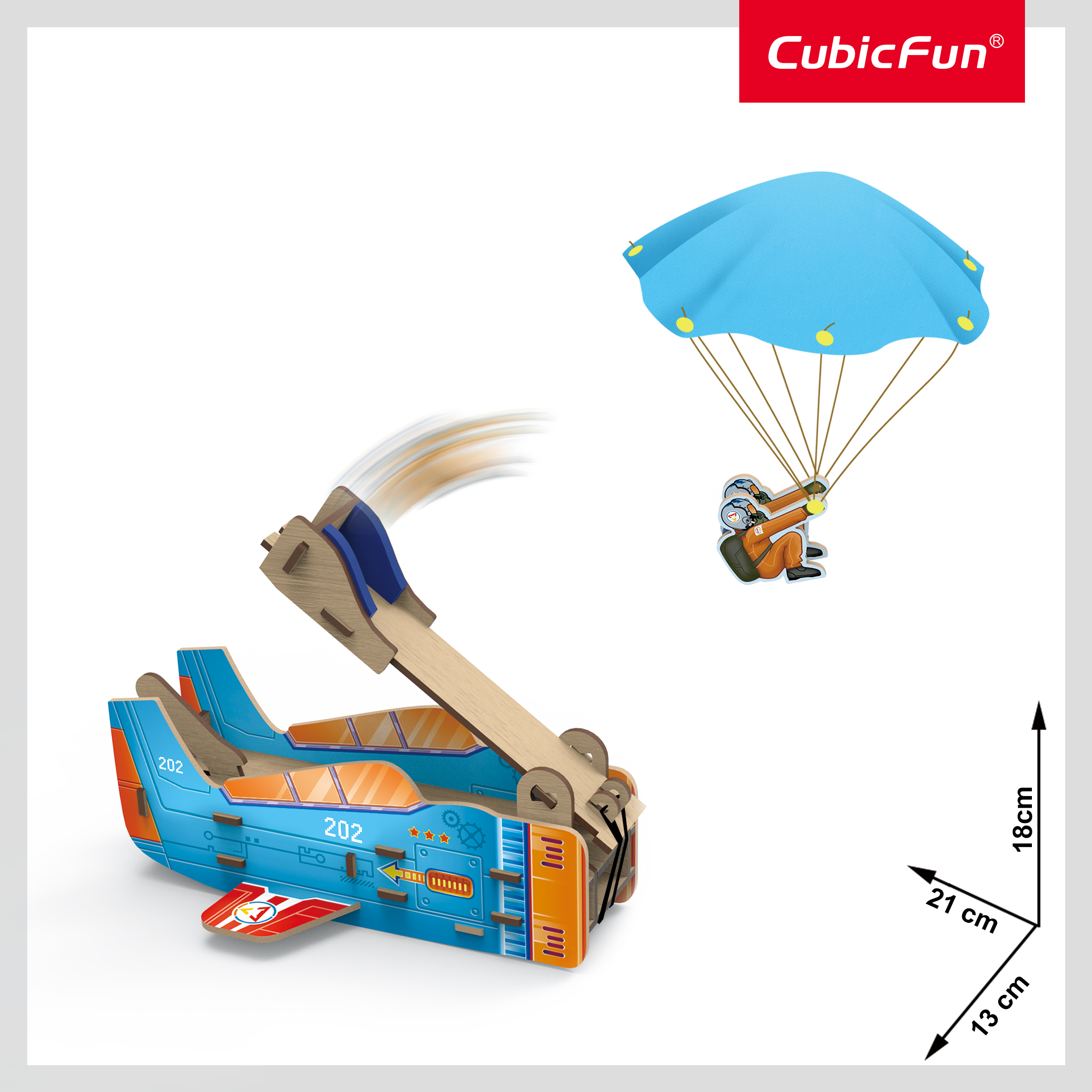 CUBIC FUN National Geographic 3D pusle Langevarjuheitja