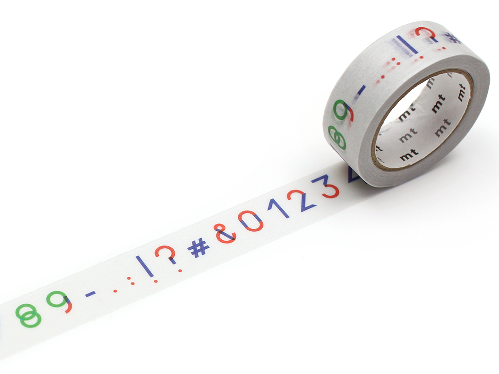Washi teip mt Papier Tigre 15mmx7m Les numeros