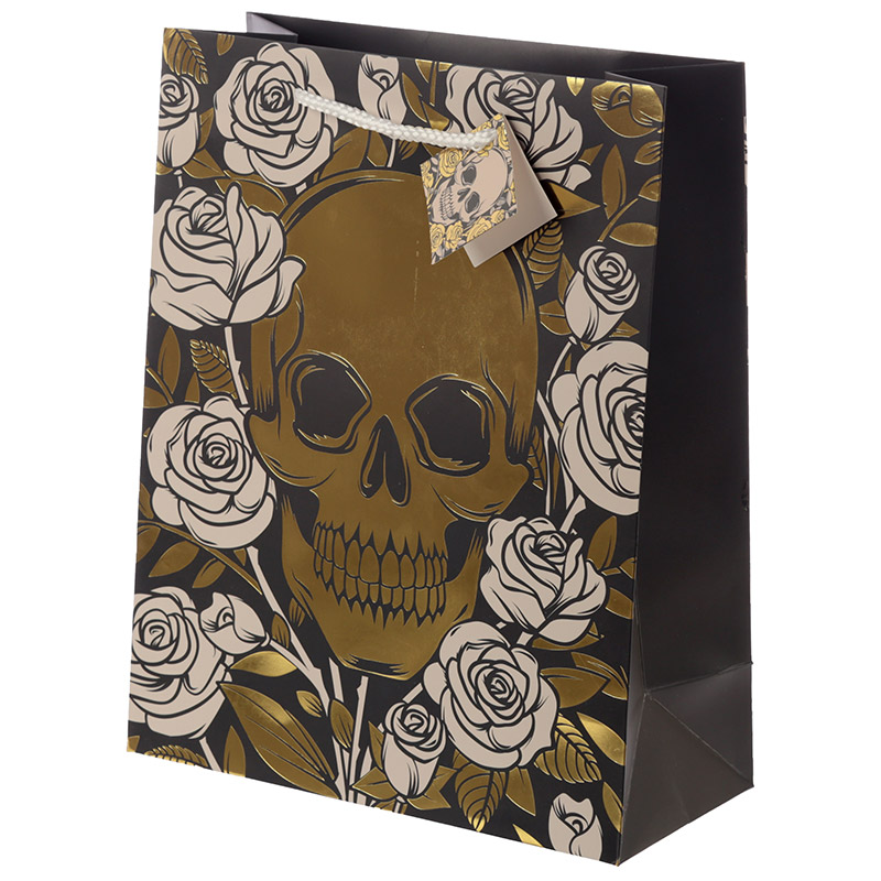 KINKEKOTT METALLIC SKULLS & ROSES, LARGE