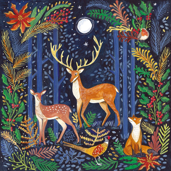 Jõulukaart Woodland Gathering