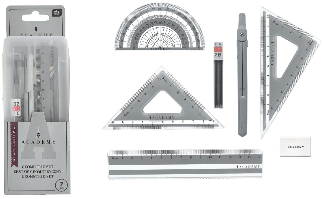 Sirkel Smart Academy 7 osa komplekt, assortii Interdruk