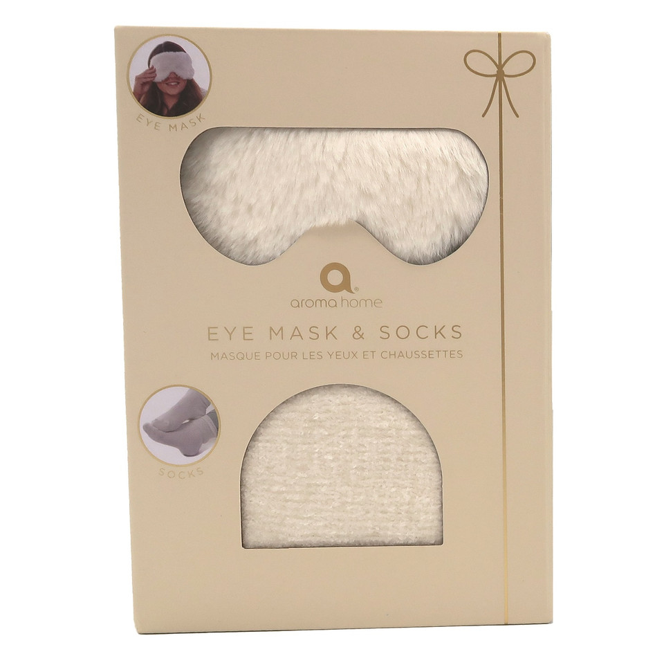 AromaHome kinkekomplekt öömask + sokid Cream FauxFur