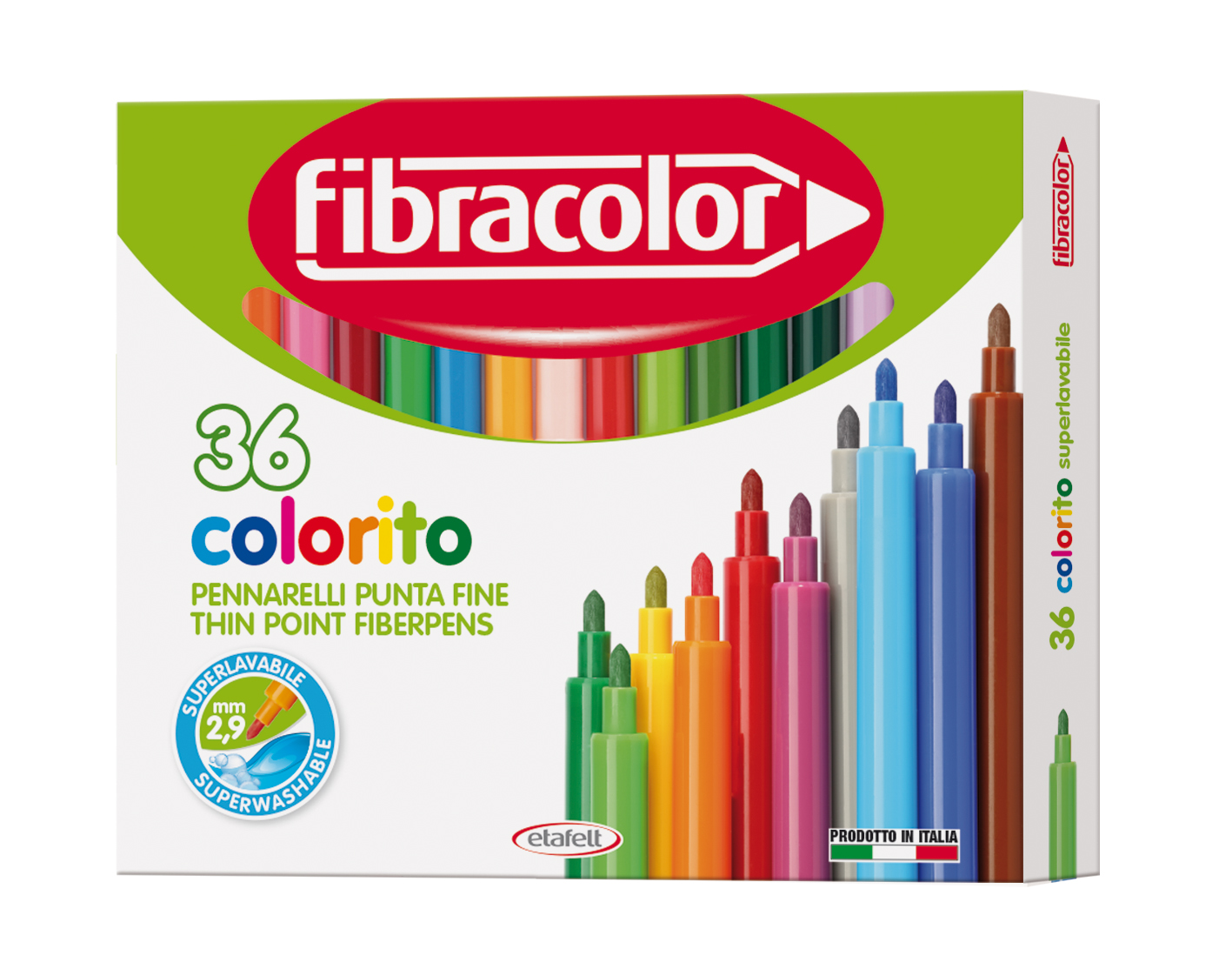 Viltpliiats Fibracolor Colorito, 36 värvi
