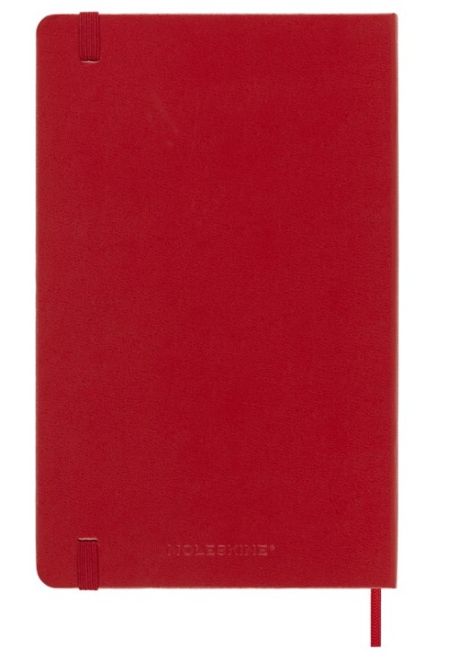 Moleskine 2026-27 18M Weekly Notebook Large Hard Cover, Red