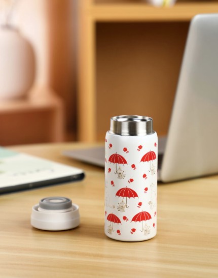 Moomin Termoskruus Väike My kinkekarbis,valge-punasega 200ml