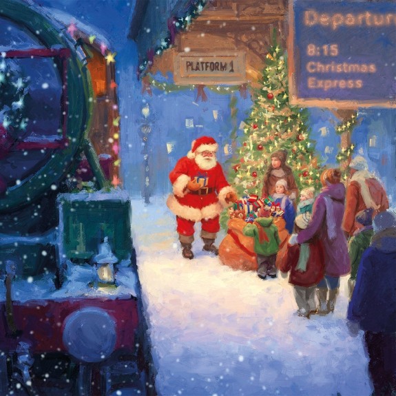 Jõulukaart Santa's Express