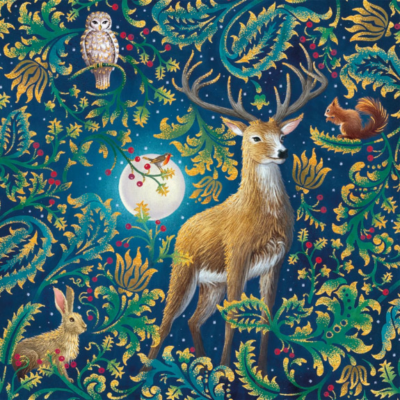 Jõulukaart Woodland Animals