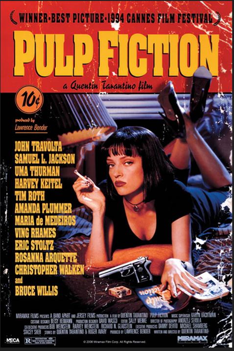 Poster Pulp Fiction - Uma On Bed, Maxi