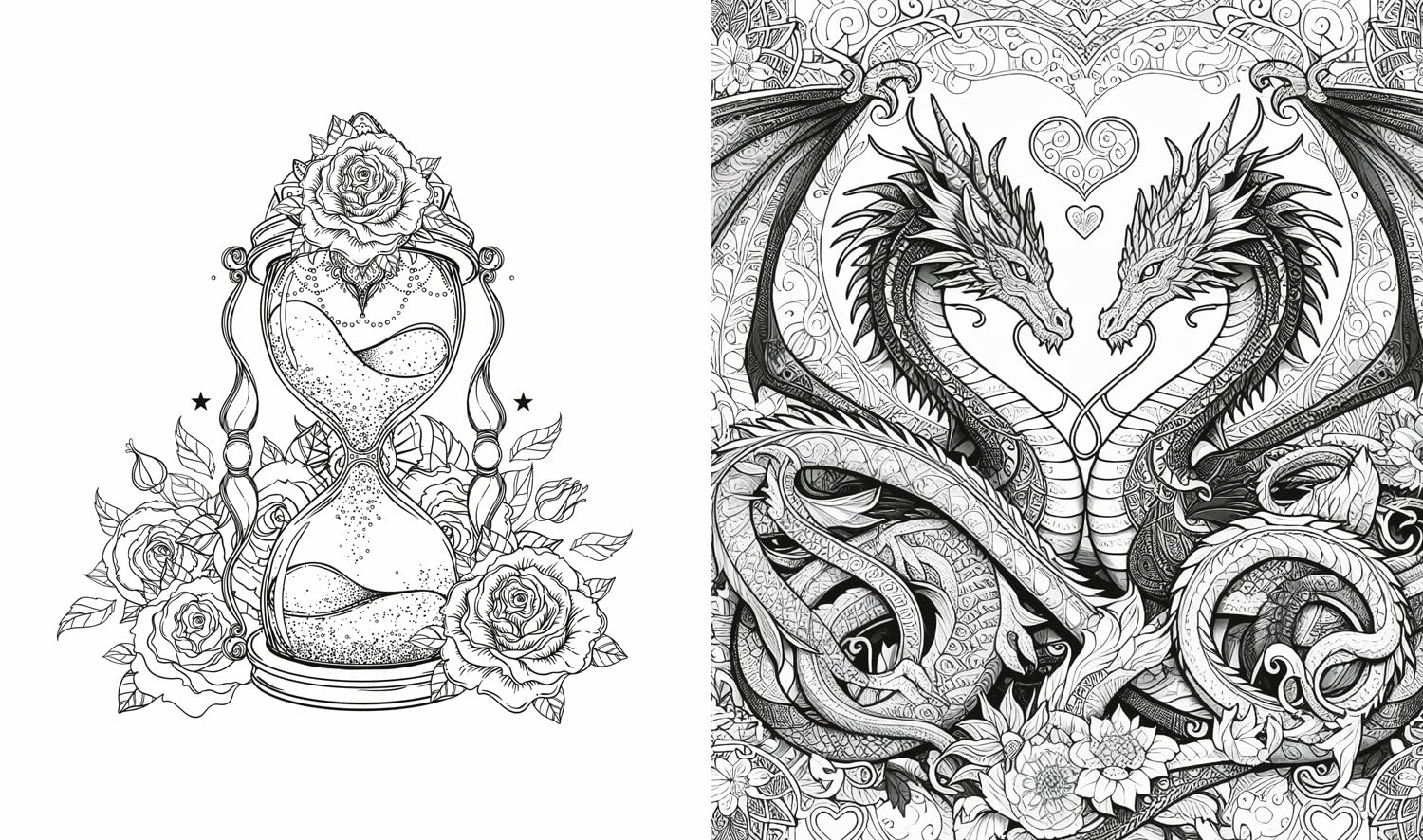 Romantasy Colouring Book