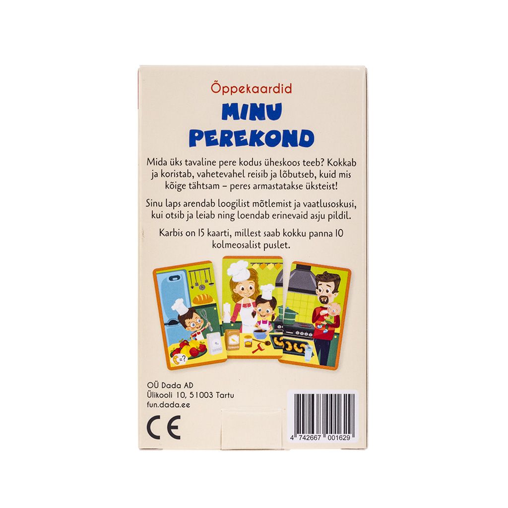 Õppekaardid Minu perekond