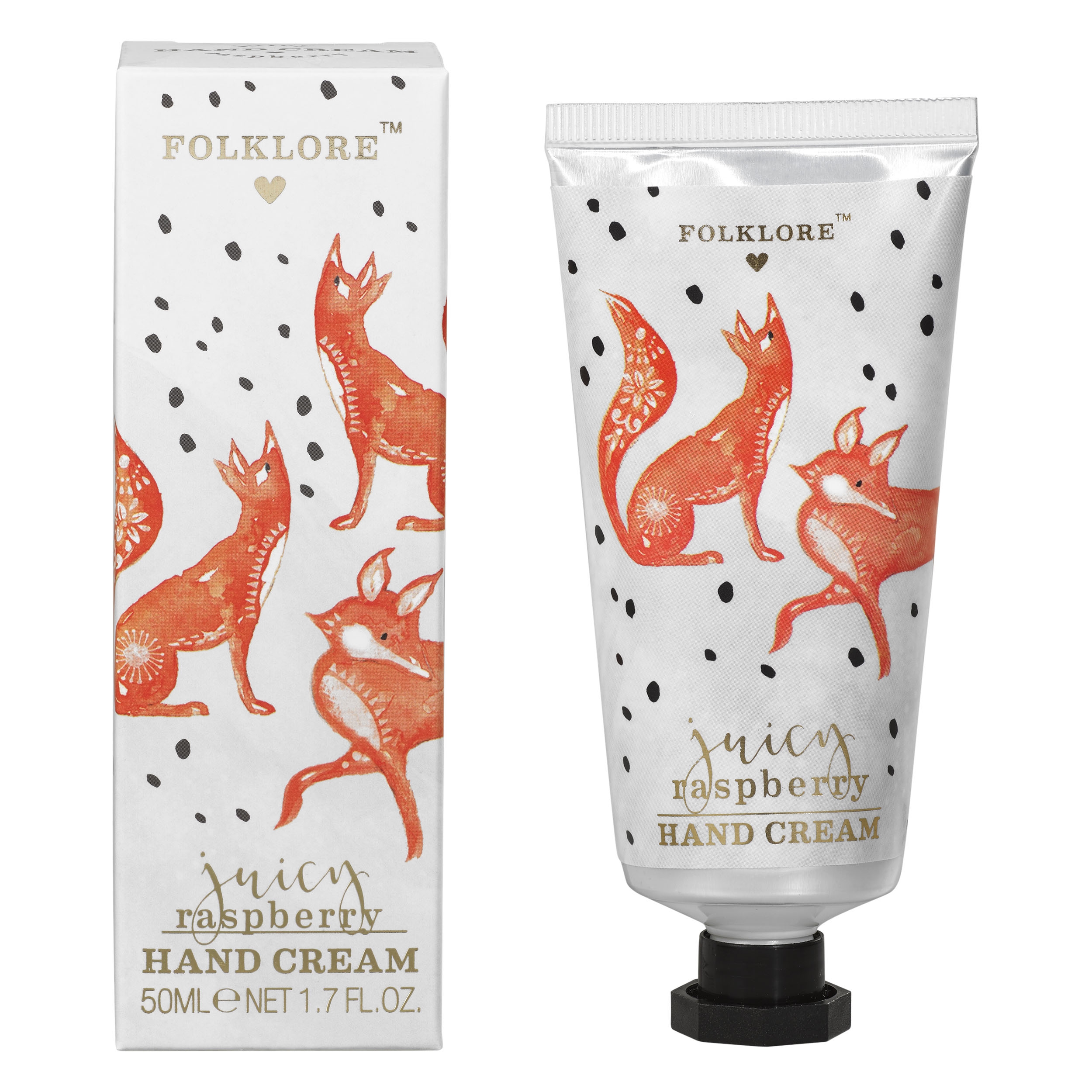 KÄTEKREEM FOLKLORE FOX, JUICY RASPBERRY, 50ML